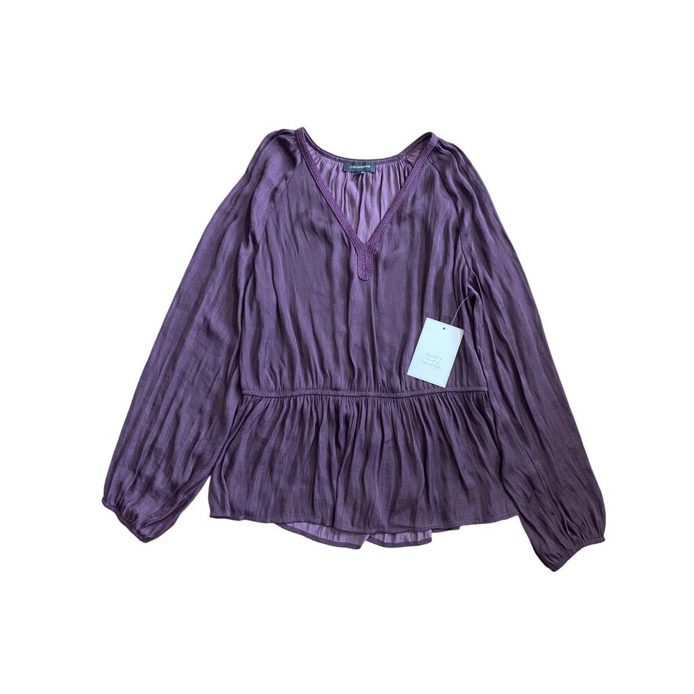 Calligraphie Peplum Top NEW WITH TAGS